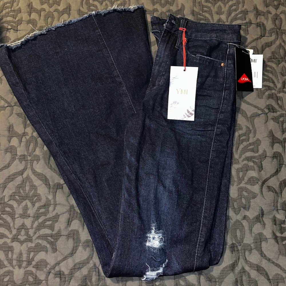 YMI bell bottom blue jeans